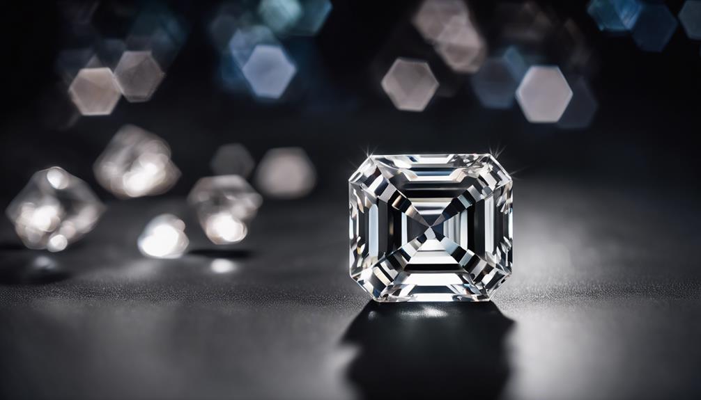 elegant square diamond shape