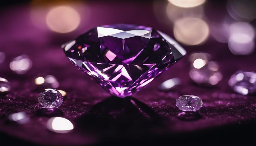 exploring unique purple diamonds