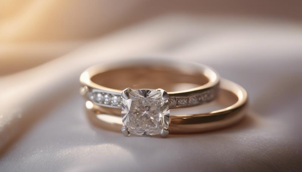 engagement ring versus wedding ring