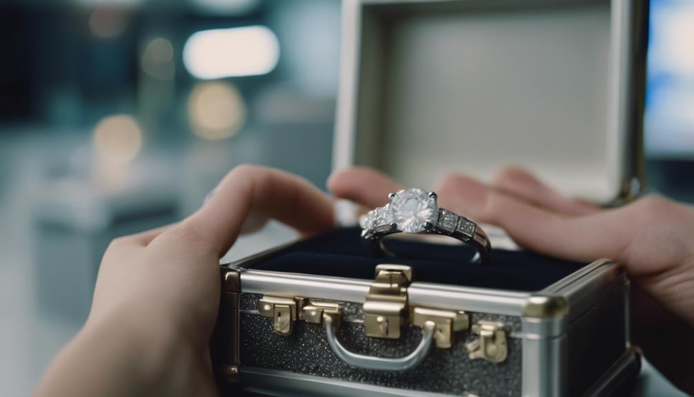 traveling with engagement ring