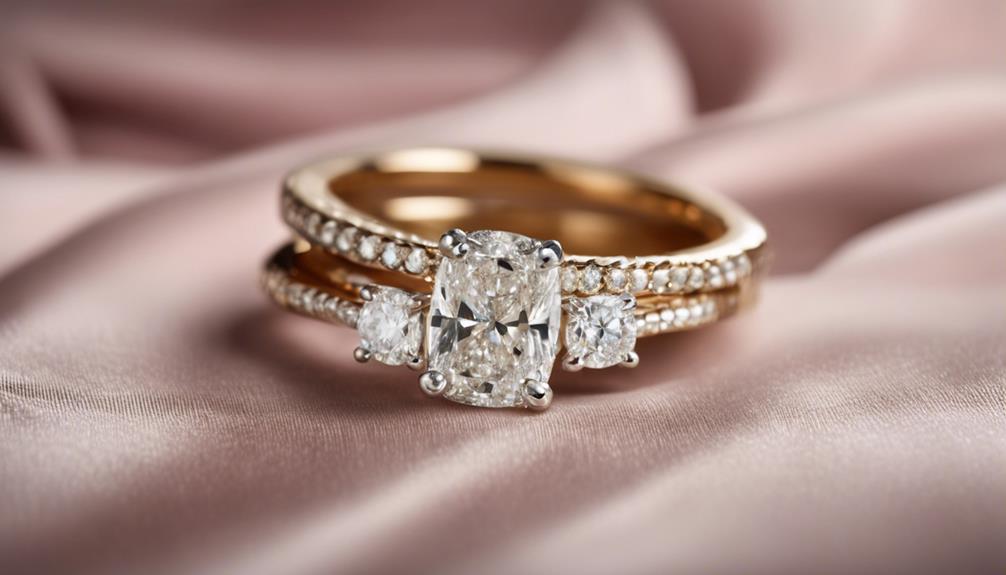 engagement ring versus wedding ring