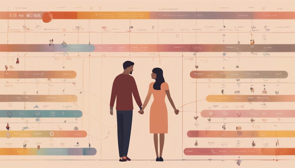 analyzing relationship progressions chronologically