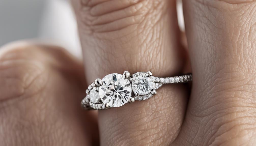 engagement ring differs from wedding band