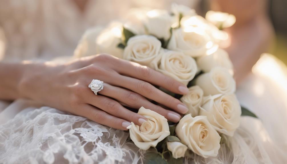 properly wearing engagement rings