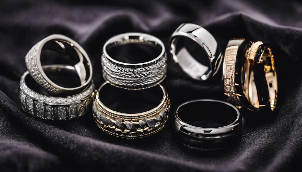 men s rings metal choices