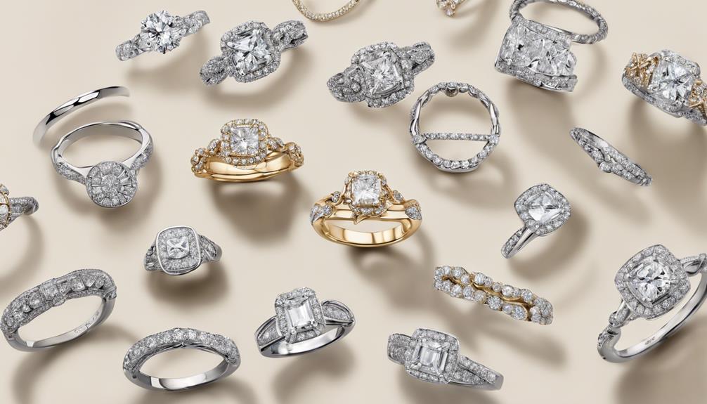 variety of engagement rings